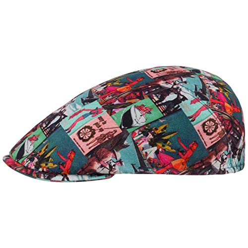 LIERYS Pictures Flatcap - Bunte Mütze - Schiebermütze im Retro-Stil (56-61 cm) - Sommerliche Baumwollkappe für Damen und Herren - Frühjahr/Sommer bunt 57 cm von LIERYS