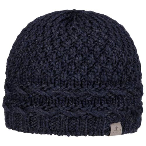 LIERYS Pinea Beanie Mütze - Strickmütze mit Zopfrand - Wintermütze mit Fleecefutter - Damen - Herbst/Winter - Made in Germany dunkelblau One Size von LIERYS