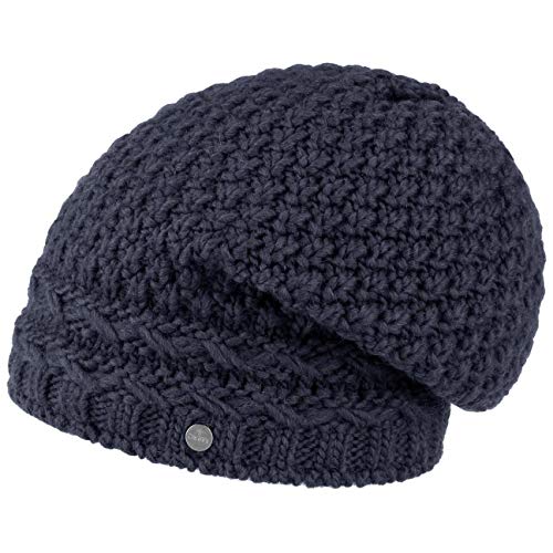 LIERYS Pinea Long Beanie Wollmütze Oversizemütze Damenmütze Herrenmütze Mütze Strickmütze für Damen Herren Oversizemütze Damenmütze Oversize, Oversize, Oversize Herbst Winter (One Size - blau) von LIERYS