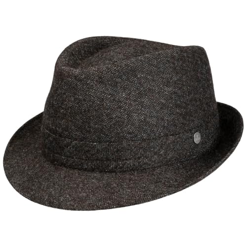 LIERYS Richardson Trilby Wollhut Made in Italy Damen Herbst Winter anthrazit XXL (62-63 cm) von LIERYS
