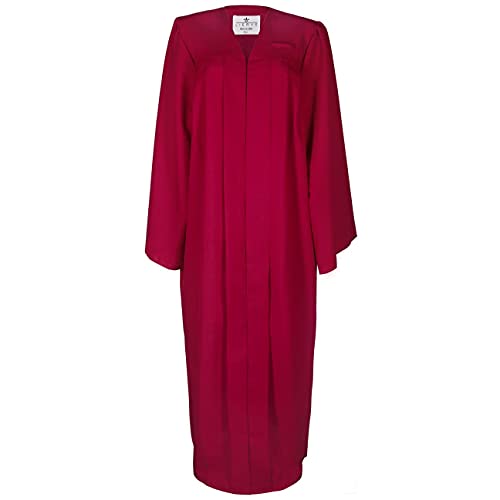 LIERYS Robe Damen/Herren - Schwarz, Blau, Rot - Talar in den Größen S-XL - mit Druckverschluss - Umhang für Abschlussfeiern vom Studium, Universität, Hochschule, Abitur Bordeaux L von LIERYS