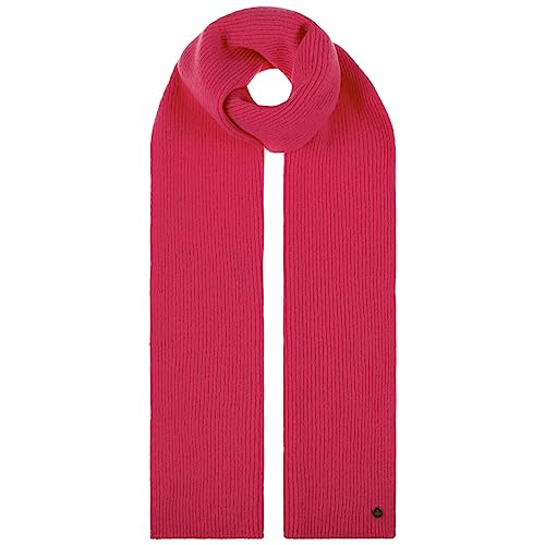 LIERYS Uni Merino Strickschal One Size Damen/Herren (ca. 180 cm x 30 cm) - blauer Schal aus 100% Merinowolle - In Deutschland hergestellt - Herbst/Winter pink One Size von LIERYS