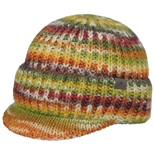 LIERYS Viliona Strick-Schirmmütze 50% Schurwolle Damen Made in Germany Winter bunt One Size von LIERYS