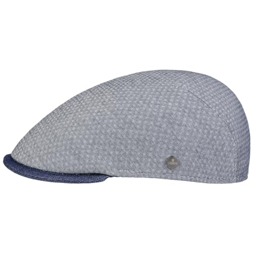 LIERYS Volerto Flatcap Italienischer Stil Schiebermütze mit Stretchfutterband Made in Italy Herren Frühjahr Sommer grau XL (60-61 cm) von LIERYS