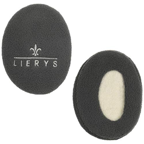 LIERYS Earbags Ohrenwärmer Damen Herren Fleece Gefüttert Schutz vor Wind Kälte Ohrenschützer 3 Größen Herbst Winter anthrazit M von LIERYS