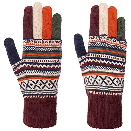 Lierys Liova Merino Strickhandschuhe Damenhandschuhe Fingerhandschuhe Damen - Made in Italy Wollhandschuhe Herbst-Winter - One Size bunt von LIERYS