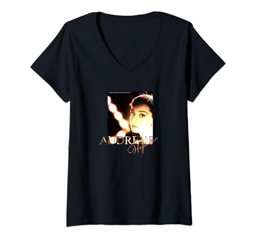 Damen LIFE Bildersammlung _ Audrey Hepburn 03 T-Shirt mit V-Ausschnitt Damen LIFE Bildersammlung _ Audrey Hepburn 03 T-Shirt mit V-Ausschnitt von LIFE Bildersammlung