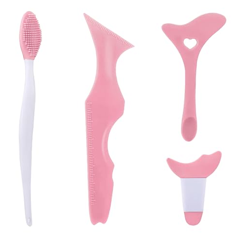 4 Stück Flügelspitzen Eyeliner Hilfe, Multifunktions Silikon Cat Eyeliner Schablone für anfänger, Mehrzweck-Augen-Make-up-Werkzeug für Eyeliner für Eyeliner, Gesichtskontur, Wimpern, Augenbrauen 4 Stück Flügelspitzen Eyeliner Hilfe, Multifunktions Silikon Cat Eyeliner Schablone für anfänger, Mehrzweck-Augen-Make-up-Werkzeug für Eyeliner für Eyeliner, Gesichtskontur, Wimpern, Augenbrauen von LIFEASY STORE