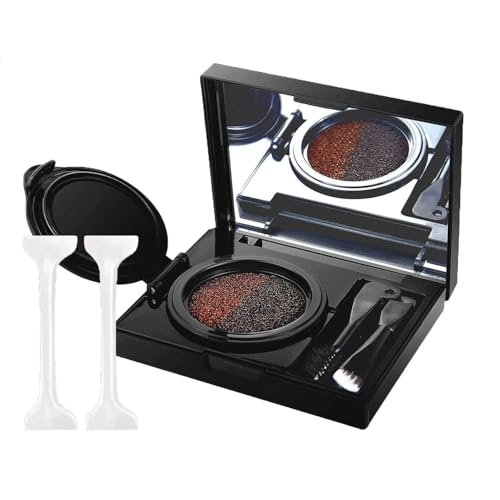 Eyebrow & Eyeliner Cream With Stamp,2 in 1 Waterproof Brow Powder & Eyeliner Cream with Double Ended Brush, Eyebrow Stencil Kit for Women von LIFECOSM