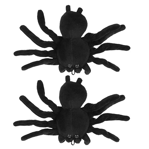LIFKOME 2stücke Plüsch-spinnenbrosche Kreativer Spinnen-anstecker Für Kleidung Schals Und Hüte Einzigartiges Accessoire Für Halloween Und Partys Lustiges Design Für Damen von LIFKOME