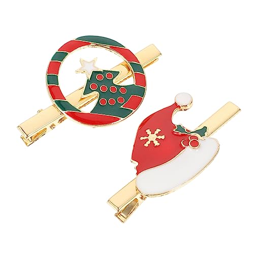 LIFKOME 2stücke Weihnachts-haarclips Für Mädchen Kreative Xmas Haarschmuck-accessoires Für Festliche Anlässe Und Partys Bequem Und Stilvoll Geschenkidee von LIFKOME