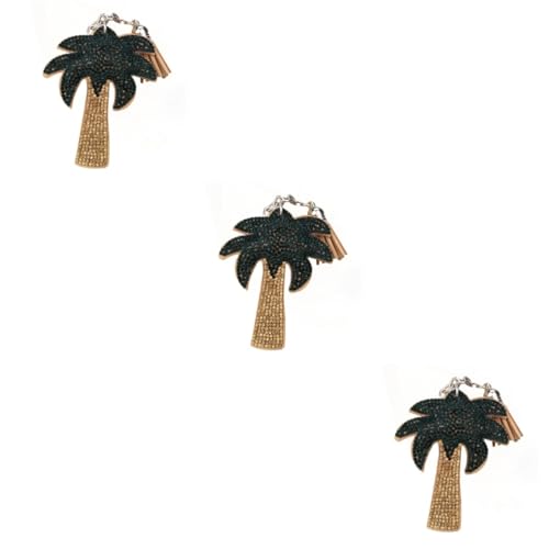 LIFKOME 3 Stücke Schlüsselanhänger Niedliche Quaste Strass Kokospalme Autoschlüssel Tasche Ornament Für Frauen von LIFKOME