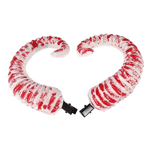 LIFKOME 4paare Gothic Cosplay Horn Haarklammer Für Halloween Kreative Haaraccessoires Für Geeignet Für Kostümpartys Und Fotoshootings von LIFKOME