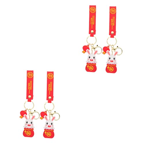 LIFKOME 2 Sets Süßer Kaninchen-schlüsselanhänger Dekorativer Kaninchen- Für Taschenschlüssel Auto- 2 Stück * von LIFKOME
