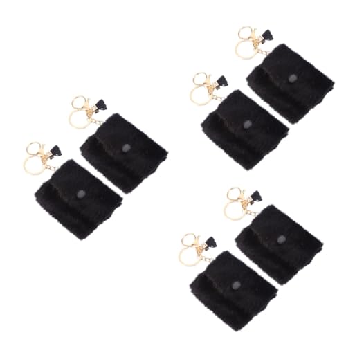 LIFKOME 6 STK Mini-Geldbörse kleine kompakte Bifold-Geldbörsen Schlüsselanhänger für Kinder Pocket Clip mini Wallet Schlüsselhalter für Wechseltaschen Münztüte Schlüsselanhänger Plüsch von LIFKOME