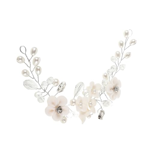 LIFKOME Blumenstirnband Für Damen Haarband Für Hochzeit Und Brautschmuck Leicht Und Zu Tragen Für Partys Proms Und Formelle Anlässe von LIFKOME