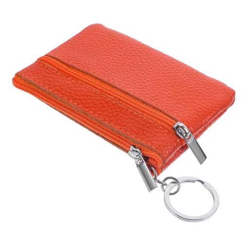 LIFKOME Kleiner Damen-Geldbeutel Aus Mit Reißverschluss Schlüsselanhänger Münzgeldbörse Praktische Münztasche Für Wechselgeld Kompakt Und Stylisch von LIFKOME