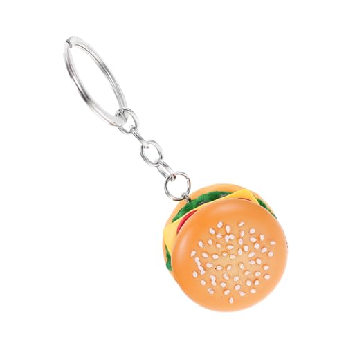 LIFKOME Burger-Sandwich-schlüsselanhänger Im Cartoon-Stil Modischer Schlüsselanhänger Aus PVC Für Den Täglichen Gebrauch von LIFKOME