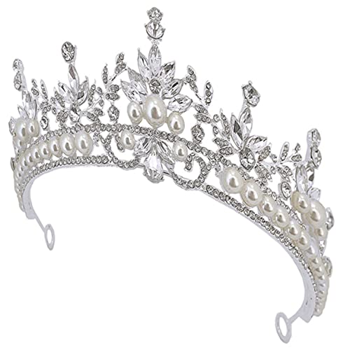 LIFKOME Hochzeits-tiara Strass-stirnband Brautkronen Aus Zinklegierung Mit Nadel Befestigt Für Hochzeit Geburtstag Rostfrei Und Langlebig von LIFKOME