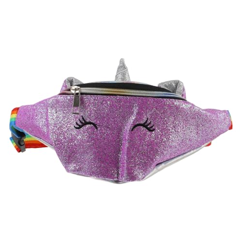 LIFKOME 1stück Kreative Pu Einhorn Mädchen Umhängetasche Mädchen Hüfttasche Bequeme Crossbody Bag Für Mädchen Für Tägliche Essentials Farbdesign von LIFKOME