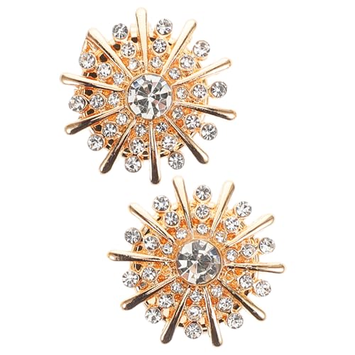 LIFKOME Dekorativer Hemdbezug Mit Strasssteinen Dekorative Knopfabdeckung Eleganter Schmuck von LIFKOME