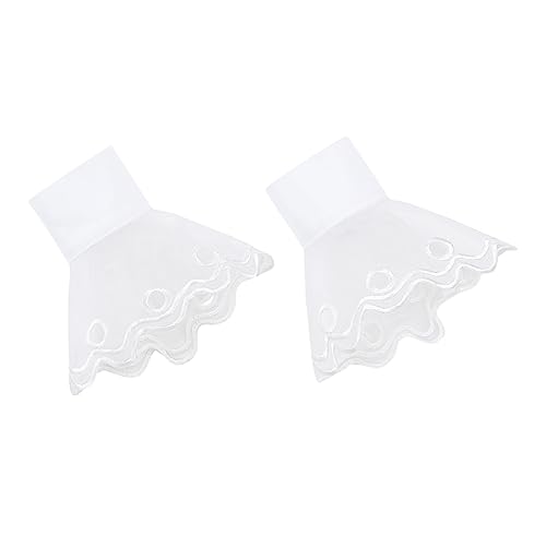 LIFKOME 1paar Lace Detachable Wrist Cuffs Für Fake Manschetten Chiffon Für Hochzeiten Fotomodelle Und Modedesigns Vielseitige Armstulpen Für Verschiedene Anlässe von LIFKOME