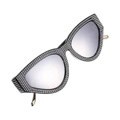 LIFKOME Stilvolle Uv-brille für Damen Metallrahmen Dekorative Diamant- von LIFKOME