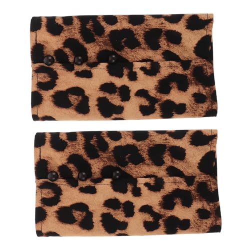 LIFKOME 1paar Leopardenmuster Abnehmbare Handgelenk Manschetten Für Damen Fake Ärmel Für Partykostüme Hochzeiten Und Besondere Anlässe Bequemem Gefertigt Vielseitig Kombinierbar von LIFKOME