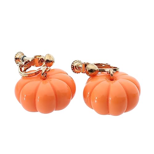 LIFKOME 1 Paar Halloween Kürbis Ohrringe Ohrclips für Frauen und Mädchen Stylische Kostümaccessoires für Partys Leicht und für Schaurige Anlässe von LIFKOME