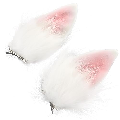 LIFKOME 1paar Cosplay Bunny Ears Haarspangen Flauschige Hasenohren Für Mädchen Für Ostern Kostümpartys Karneval Teilig Und Wiederverwendbar Einzigartiger Kopfschmuck von LIFKOME