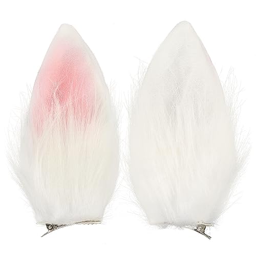 LIFKOME 1paar Furry Bunny Ohren Haarspange Für Cosplay Süße Plüsch-haaraccessoires Für Festivals Kostümparty Und Anime-events Mehrfarbige Leicht Und Bequem von LIFKOME