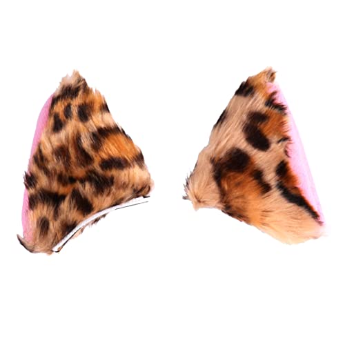 LIFKOME Plüsch Katze Ohren Haarspange Junge Mädchen Cosplay Haar Clip Party Kopfschmuck Handwaschbar Niedlich Design von LIFKOME