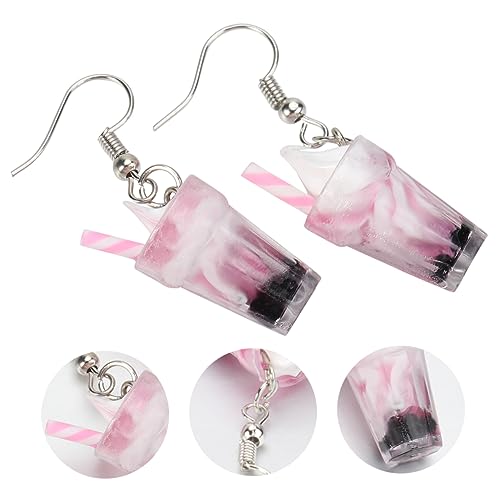 LIFKOME 1 Paar Milchtee-ohrringe Cartoon-ohrringe Ohrhänger Frauen Ohrropfen Ohrringe Ohrring-piercing Ohrtropfen in Eisform Lustiger Ohrhänger Frauen Ohrtropfen Ohr Zubehör Rosa Legierung LIFKOME 1 Paar Milchtee-ohrringe Cartoon-ohrringe Ohrhänger Frauen Ohrropfen Ohrringe Ohrring-piercing Ohrtropfen in Eisform Lustiger Ohrhänger Frauen Ohrtropfen Ohr Zubehör Rosa Legierung von LIFKOME