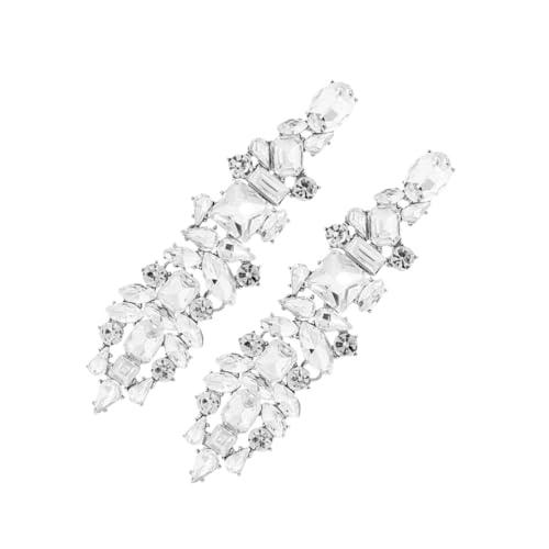 LIFKOME 1 Paar Modeohrringe Für Frauen Blenden Baumeln Groß Quaste Fallen Kette Klobig Pendelleuchte Kronleuchter Westliche Ohrringe Für Frauen Strass-ohrringe Weiß Strasssteine LIFKOME 1 Paar Modeohrringe Für Frauen Blenden Baumeln Groß Quaste Fallen Kette Klobig Pendelleuchte Kronleuchter Westliche Ohrringe Für Frauen Strass-ohrringe Weiß Strasssteine von LIFKOME