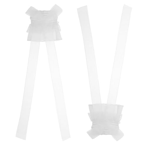 LIFKOME 1paar Lace Arm Cuffs Für Frauen Abnehmbare Spitzenärmel Für Hochzeitskleider Und Cosplay Verstellbare Ribbons Vielseitig Einsetzbar Atmungsaktives Material von LIFKOME