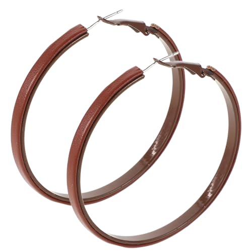 LIFKOME 1 Paar Übertriebene Ohrringe Aus Leder Piercing-wickel-kletterohrringe Sterne Creolen Gefälschte Piercings Braune Creolen Für Damen Kupfer Ohrringe Helix-ohrringe Pu Light Brown LIFKOME 1 Paar Übertriebene Ohrringe Aus Leder Piercing-wickel-kletterohrringe Sterne Creolen Gefälschte Piercings Braune Creolen Für Damen Kupfer Ohrringe Helix-ohrringe Pu Light Brown von LIFKOME