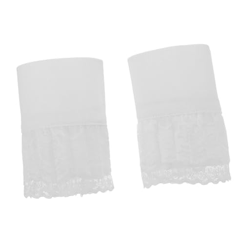 LIFKOME Spitze Für Hochzeit Damen Spitzenmanschetten 1 Paar Elegante Fake Ärmel Dehnbare Passform von LIFKOME