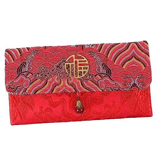 LIFKOME 1 STK Stickerei roter Umschlag chinesische rote Tasche exquisites rotes Paket glucksbringer Silvester gastgeschenk Rotes Paket zum Frühlingsfest handgefertigte -Geldbeutel LIFKOME 1 STK Stickerei roter Umschlag chinesische rote Tasche exquisites rotes Paket glucksbringer Silvester gastgeschenk Rotes Paket zum Frühlingsfest handgefertigte -Geldbeutel von LIFKOME