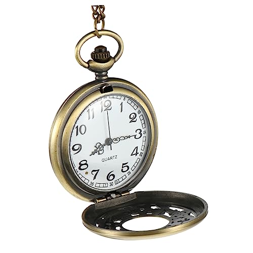 LIFKOME 1stück Vintage Hollow Out Taschenuhr Mit Kette Elegante Quarz-taschenuhr Für Männer Und Frauen Als Für Hochzeiten Geburtstage Und Jahrestage von LIFKOME