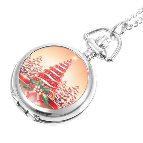 LIFKOME 1stück Vintage Taschenuhr Mit Weihnachtsbaum-Muster Retro Uhr Aus Präzise Zeitmessung Leicht Und Tragbar Perfektes Für Weihnachten Und Besondere Anlässe von LIFKOME