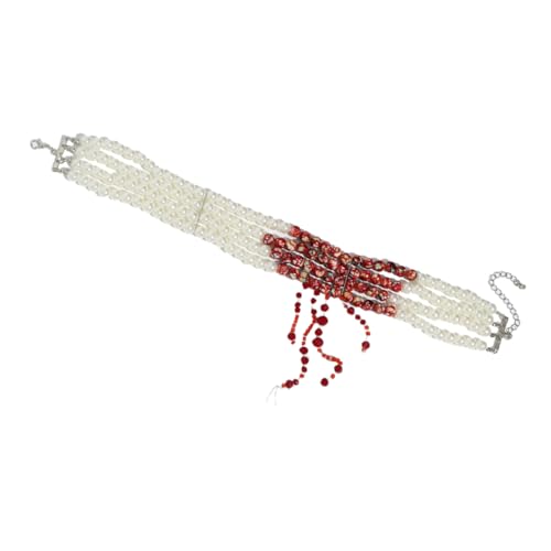 LIFKOME 1 Satz Halskette aus Kunstperlen gothic schmuck gothic halskette Layered Halskette perlenschmuck Gotische Halskette Perlenkette Halskette für Frauen Schlüsselbein Halskette Metall von LIFKOME