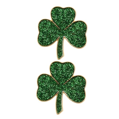 LIFKOME 1 Satz Irische Kleeblatt Anstecknadel Grüne Emaille Brosche Für Strickjacke Schal Und Tasche Glücksbringer Für Patrick Day Hochwertige Accessoires 2 Stück von LIFKOME