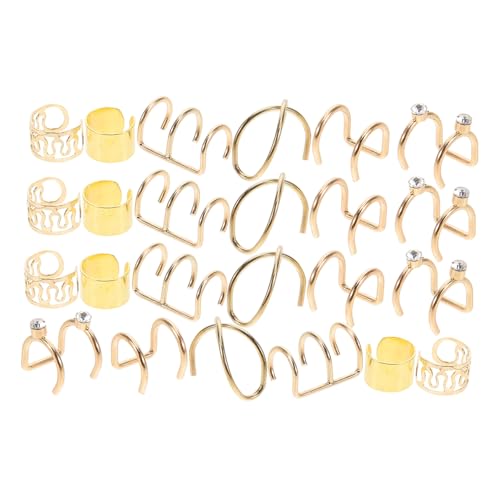 LIFKOME Zopf-haar-accessoires-set Metallschmuck Ohrmanschetten Für Frauen Haarschmuck Kein Piercing Modisch von LIFKOME