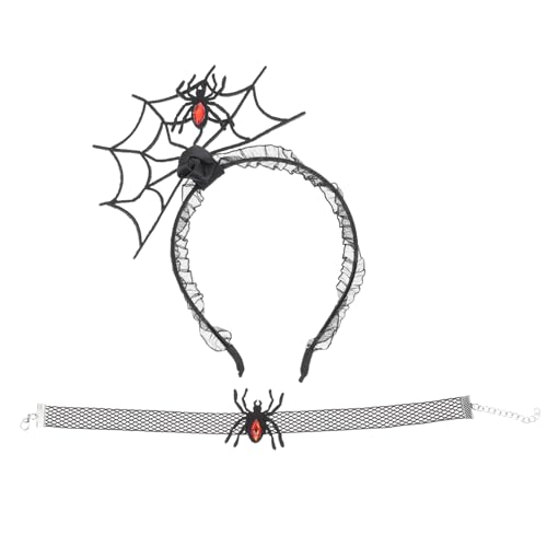 LIFKOME 1satz Halloween Kostüm Haar Hoops Und Choker Set Haarschmuck Für Kreative Kostüme Für Halloween Partys Und Cosplay Leicht Und Langlebig Teiliges Set von LIFKOME