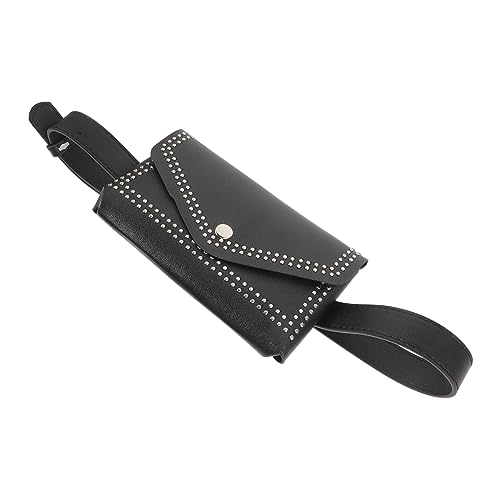 LIFKOME Gürteltasche Aus Kunstleder Kleine Hüfttasche Stylische Tasche Verstellbarer Riemen Tragbar Für Damen Punk-Design Robuste Qualität Praktische Aufbewahrung von LIFKOME