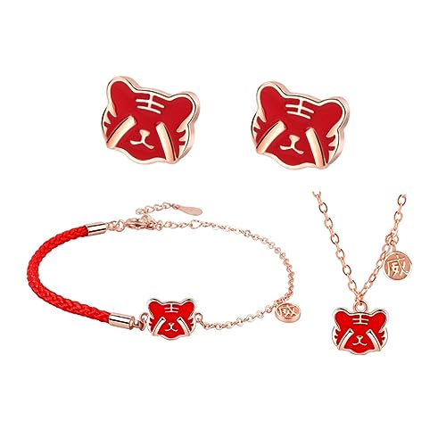 LIFKOME 1satz Tiger Armband Kette Ohrringe Für Schmuckkollektion Mit Farbeffekt Für Jahr Für Neujahr Und Besondere Anlässe von LIFKOME
