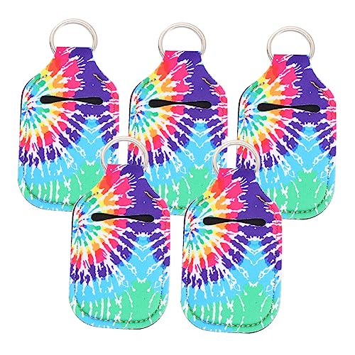 LIFKOME 1 Set 5Pcs 30 Ml Alkoholflasche Set Lippenstift Set Key Ketten Tauchmaterial Handflasche Set Lippensteinhalter Reisen Flaschen Alkohol Handversiegelung Farbenfroh von LIFKOME