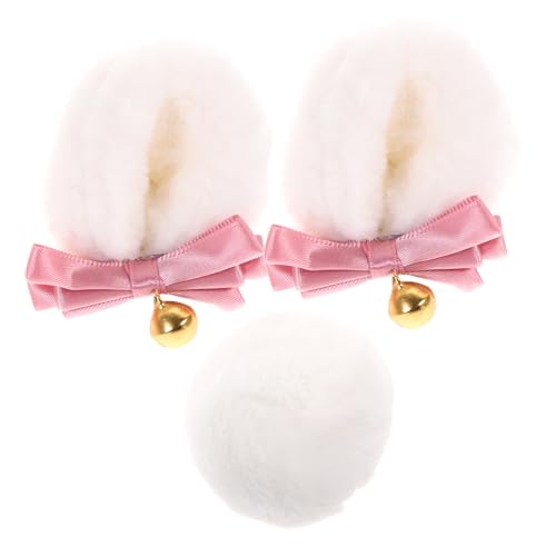 LIFKOME 1 Set Bärenohren Haarspange Bären Stirnband Bärenohren Schleifen Für Mädchen Faire Haarspangen Für Frauen Kawaii Accessoires Für Outfits Haarspange Cosplay Clip On Ohren von LIFKOME