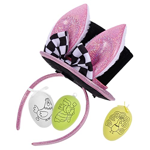 LIFKOME Kopfbedeckung Mit Hasenohren Für Ostern Party-verkleidungsrequisite Mit Kaninchendesign Stirnband Für Kostümbälle Haarschmuck Für Osterhasen Cosplay-requisite Für Junge Mädchen von LIFKOME