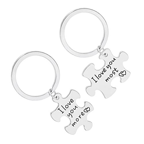 LIFKOME 1 Set Paar Schlüsselanhänger Halter Schlüssel Ringe Gürtel Zubehör Etui Auto Geldbörse Herren Gold Schlüsselband Paar Schlüsselanhänger Ketten Paar Schlüsselanhänger Ihn Sie von LIFKOME